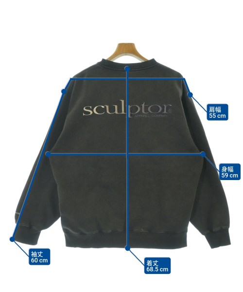 SCULPTOR（スカルプター）スウェット 黒 サイズ:M メンズ/2200677319025