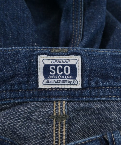 Sewing Chop O'alls（ソーイングチョップオールズ）デニムパンツ 青 サイズ:28(L位) レディース/2200614546088