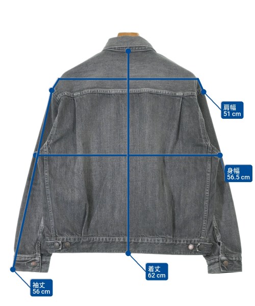 SMILEY（スマイリー）デニムジャケット グレー サイズ:44(S位) メンズ/2200613727037