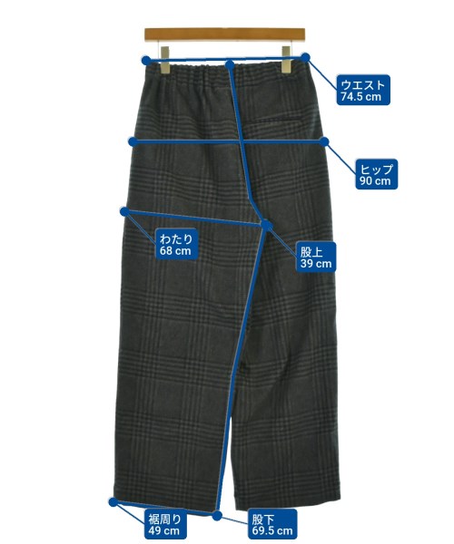 SUMARI（シュマリ）スラックス グレー サイズ:0(XS位) メンズ/2200656887057