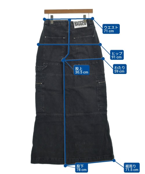 THE RAGGED JEANS（ザラギッドジーンズ）デニムパンツ 黒 サイズ:26(XS位) メンズ/2200619295059