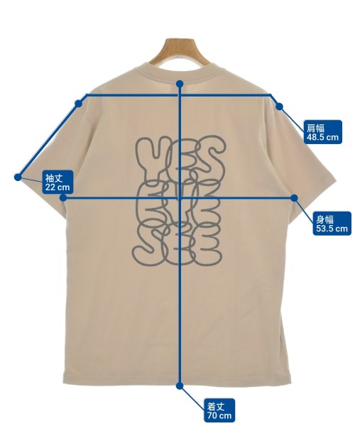 YES EYE SEE（イェスアイシー）Tシャツ・カットソー ベージュ サイズ:M メンズ/2200676653441