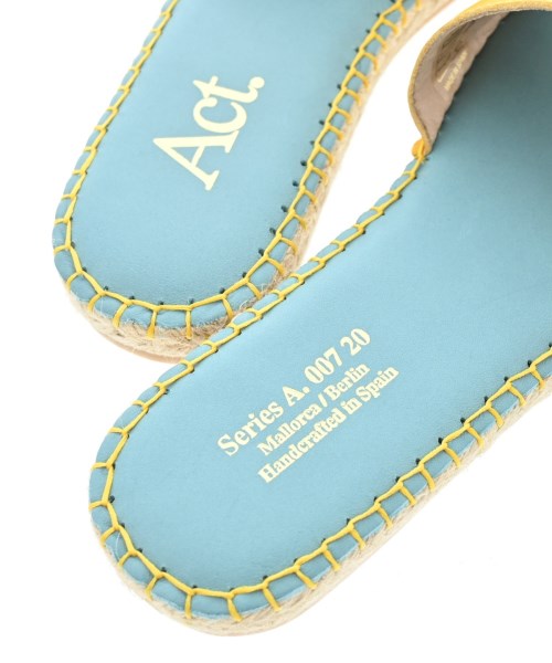 Act（アクト）エスパドリーユ 黄 サイズ:EU37(23.5cm位) レディース/2200642719997