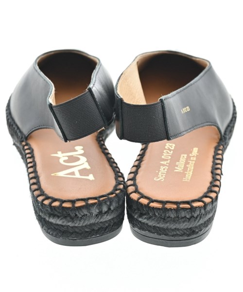 Act（アクト）エスパドリーユ 黒 サイズ:EU38(24.5cm位) レディース/2200642756855