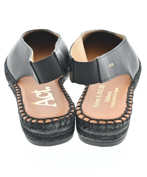 Act（アクト）エスパドリーユ 黒 サイズ:EU38(24.5cm位) レディース/2200642756862