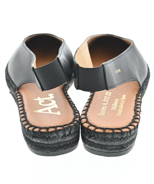 Act（アクト）エスパドリーユ 黒 サイズ:EU38(24.5cm位) レディース/2200642756916