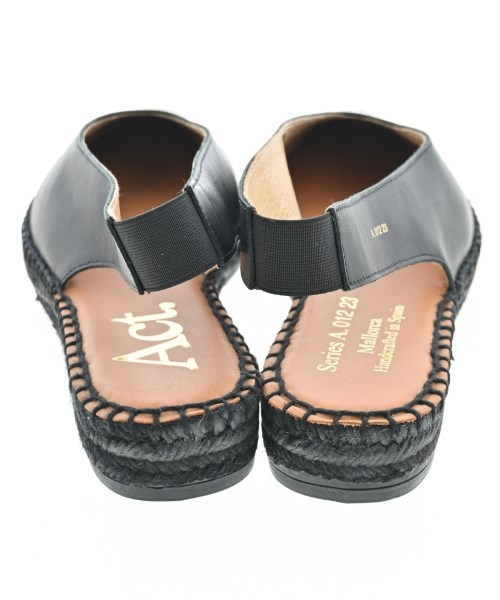 Act（アクト）エスパドリーユ 黒 サイズ:24cm レディース/2200642757050