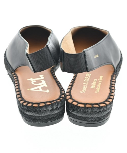 Act（アクト）エスパドリーユ 黒 サイズ:24cm レディース/2200642757098
