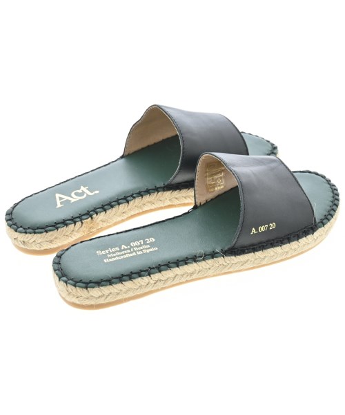 Act（アクト）エスパドリーユ 黒 サイズ:23cm レディース/2200642757678