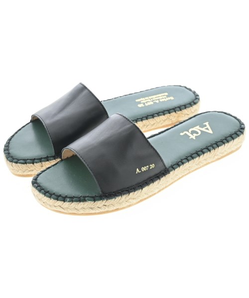 Act(アクト)エスパドリーユ 黒 サイズ:23cm/2200642757692