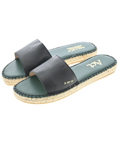 Act(アクト)エスパドリーユ 黒 サイズ:EU37(23.5cm位)/2200642759153