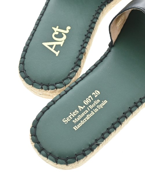 Act（アクト）エスパドリーユ 黒 サイズ:EU37(23.5cm位) レディース/2200642759153