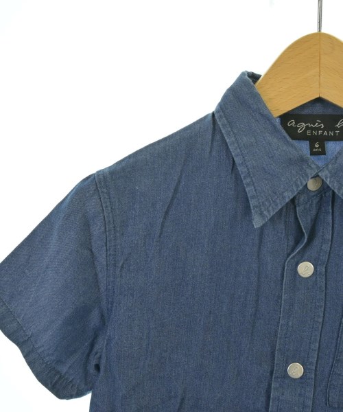Agnes b.（アニエスベー）シャツ 紺 サイズ:110(5T-6T) キッズ/2200645686104