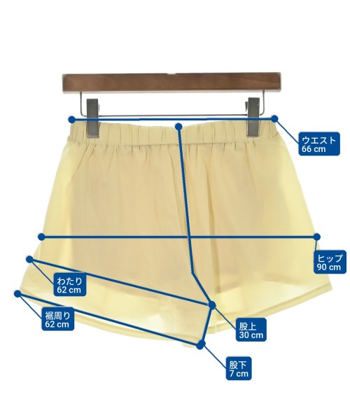 alo（アロー）ショートパンツ 黄 サイズ:-(M位) レディース/2200726658044