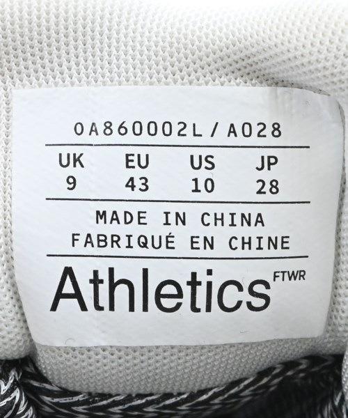 ATHLETICS FTWR（アスレチックフットウェア）スニーカー 黒 サイズ:28cm メンズ/2200698321076