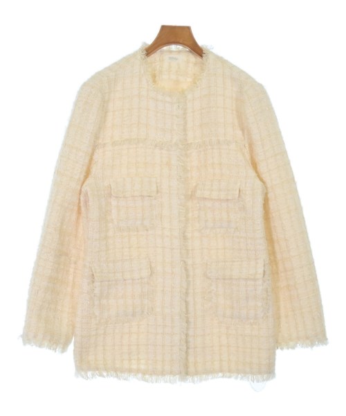 bibiy.(ビビィ)ノーカラージャケット 白 サイズ:F/2200675872010