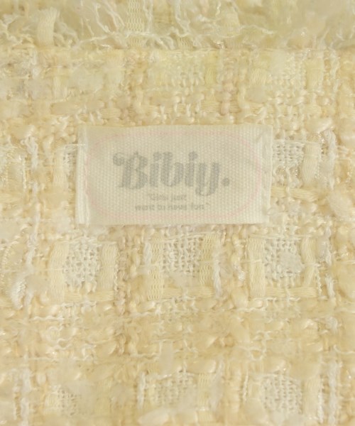 bibiy.（ビビィ）ノーカラージャケット 白 サイズ:F レディース/2200675872010