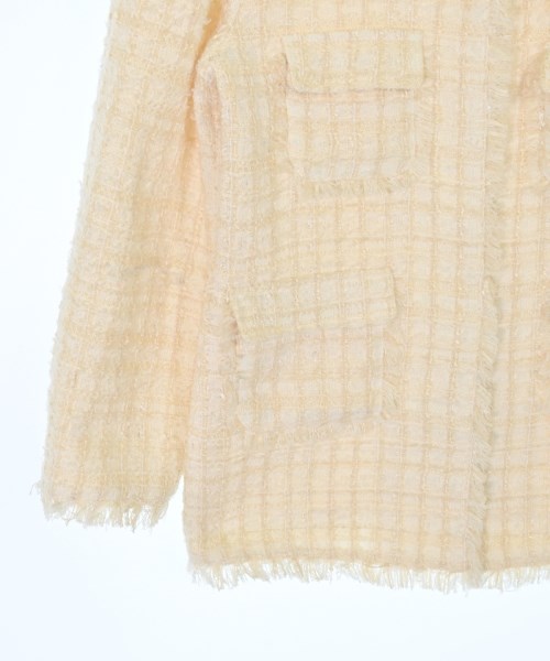 bibiy.（ビビィ）ノーカラージャケット 白 サイズ:F レディース/2200675872010