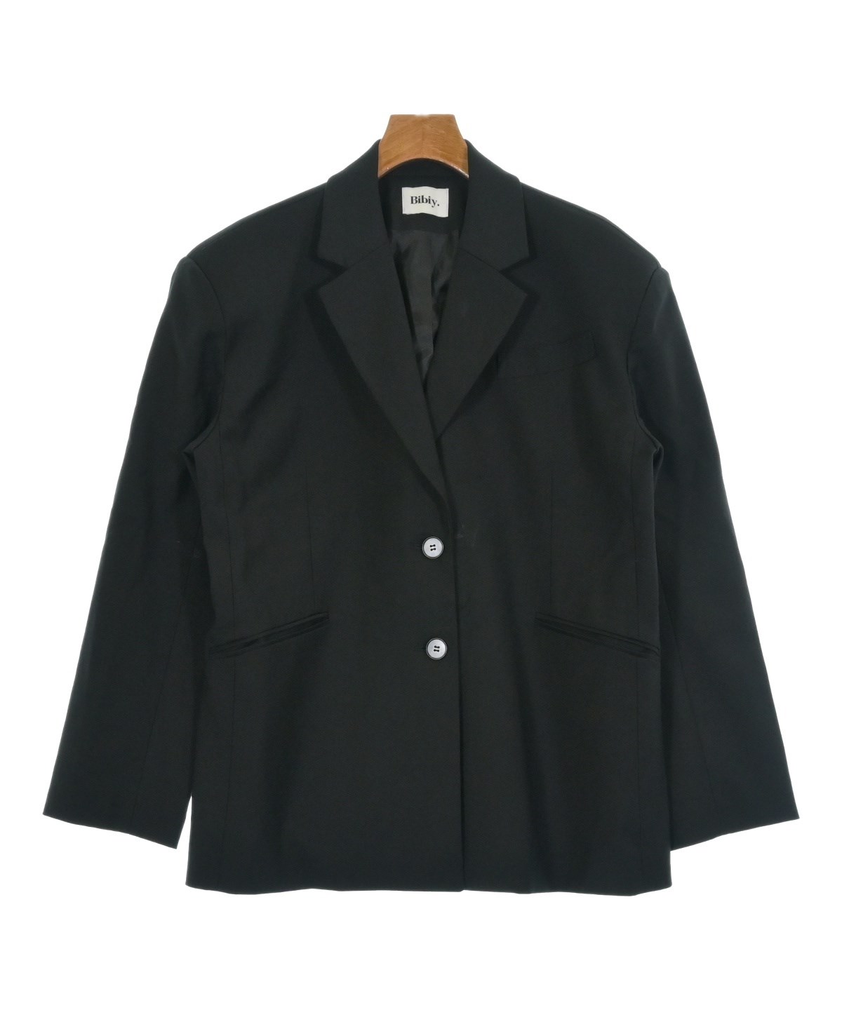 Bibiy. ブラック テーラードジャケット サイズF bibiy.（ビビィ）テーラードジャケット 黒 サイズ:F レディース