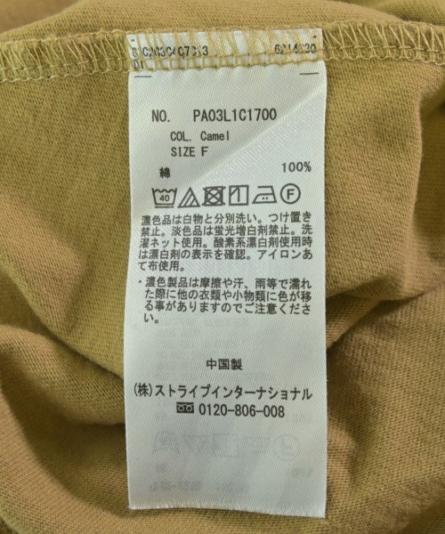CRAFT STANDARD BOUTIQUE（クラフトスタンダードブティック）Tシャツ・カットソー ベージュ サイズ:F レディース/2200694747016