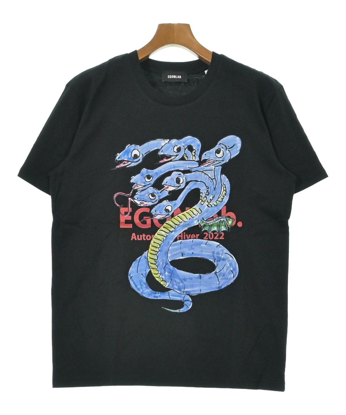 EGONlab.（エゴンラボ）Tシャツ・カットソー 黒 サイズ:M メンズ 