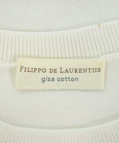 FILIPPO DE LAURENTIIS（フィリッポデラウレンティス）ニット・セーター 白 サイズ:52(XXL位) メンズ/2200603140099
