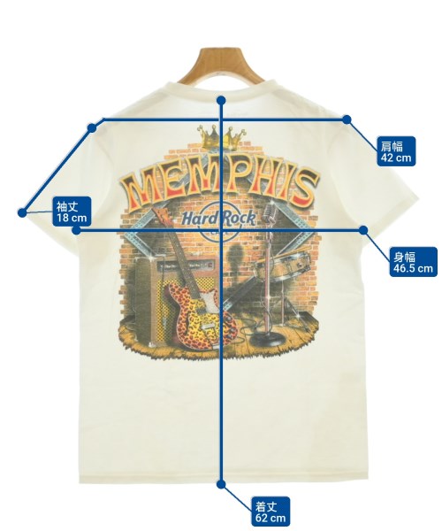 HARD ROCK cafe（ハードロックカフェ）Tシャツ・カットソー 白 サイズ:S メンズ/2200685801321