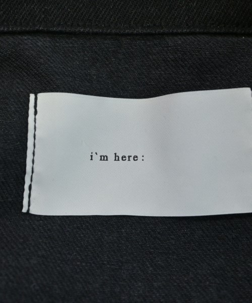 i`m here（アイムヒア）デニムジャケット 黒 サイズ:S レディース/2200625224012