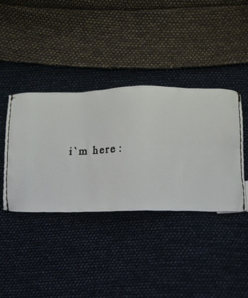 i`m here（アイムヒア）カジュアルシャツ 茶 サイズ:L メンズ/2200663357260