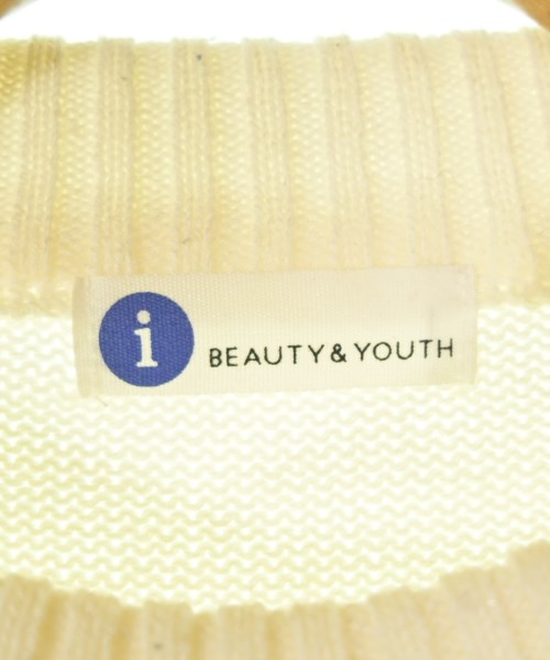 info. BEAUTY&YOUTH（インフォビューティーアンドユース）ニット・セーター 白 サイズ:M メンズ/2200706723014