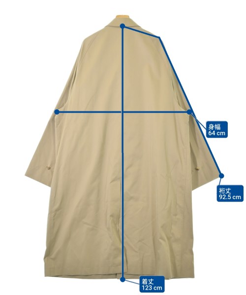 INTERIM（インテリム）ステンカラーコート ベージュ サイズ:F メンズ/2200536104076