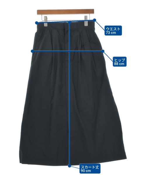 LAPEREAU yoshie inaba（ラプローヨシエイナバ）ロング・マキシ丈スカート 黒 サイズ:38(S位) レディース/2200627104039