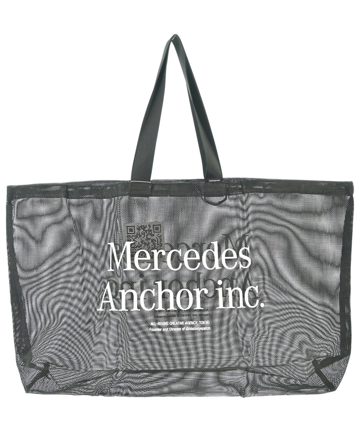 メルセデスアンカーインク　トートバック　ミニポーチ付き　美品 MERCEDES ANCHOR INC.（メルセデスアンカーインク）トートバッグ 黒