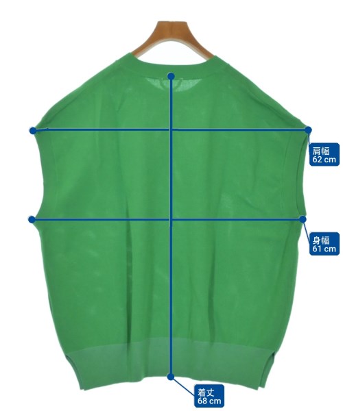 O0u（オーゼロユー）ベスト 緑 サイズ:L メンズ/2200642053275