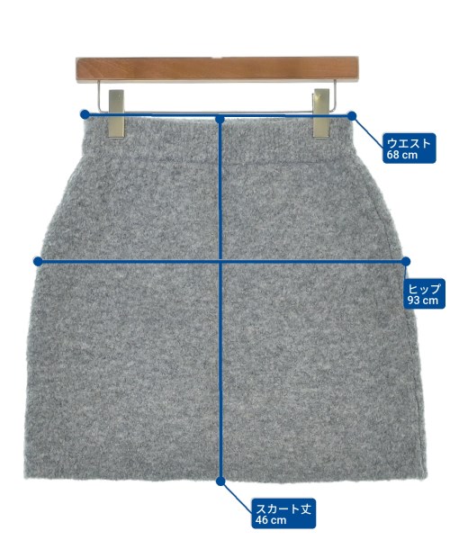 O0u（オーゼロユー）ミニスカート グレー サイズ:F レディース/2200642355232
