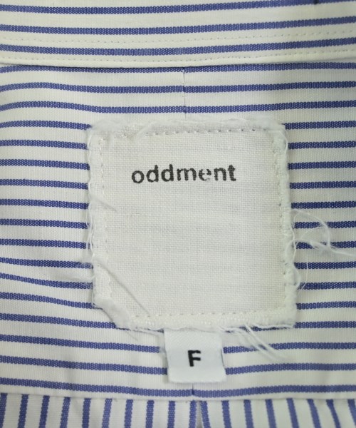 ODDMENT（オッドメント）カジュアルシャツ 白 サイズ:F メンズ/2200659791092
