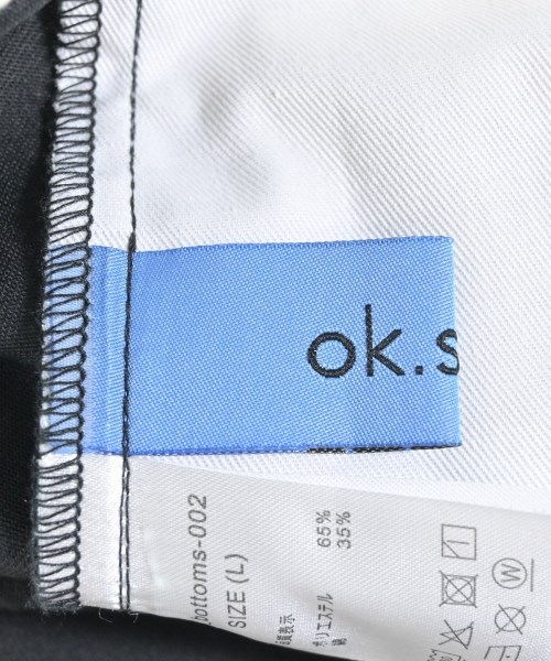 ok.soon（オクスン）スラックス 黒 サイズ:L レディース/2200689644085