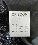 ok.soon（オクスン）ノーカラージャケット グレー サイズ:1(S位) レディース/2200701934033
