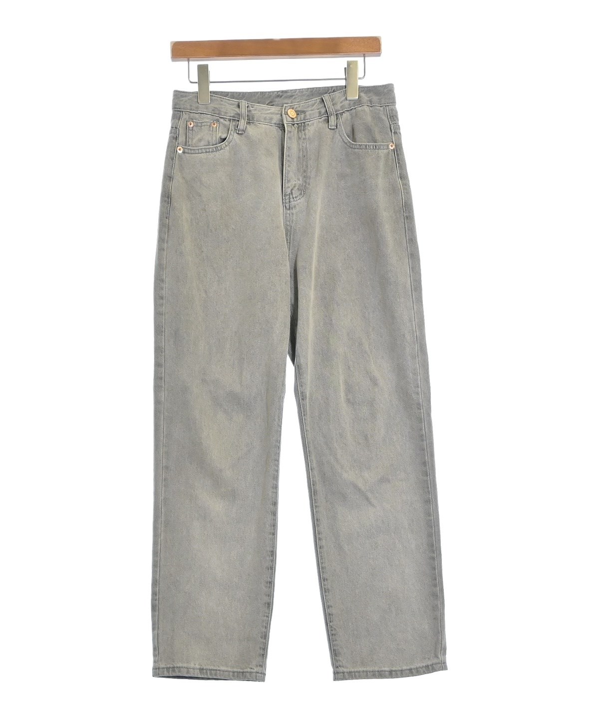 ok.soon（オクスン）デニムパンツ グレー サイズ:L レディース