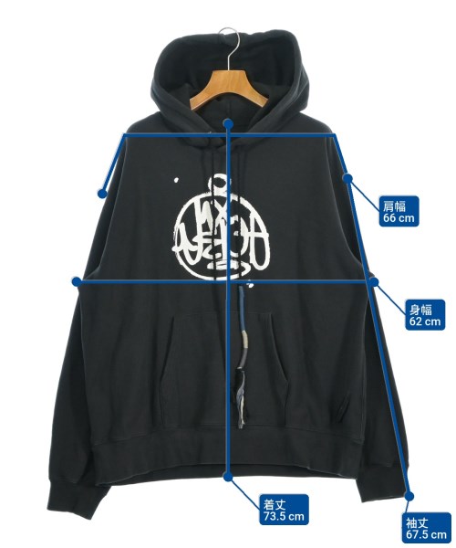 RIOT FACETASM（ライオットファセッタズム）パーカー 黒 サイズ:XL メンズ/2200672861307