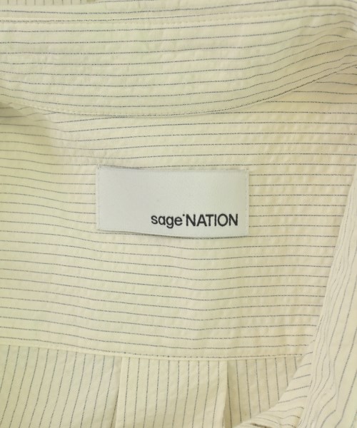 SAGE NATION（セイジネーション）カジュアルシャツ 白 サイズ:M メンズ/2200706304015