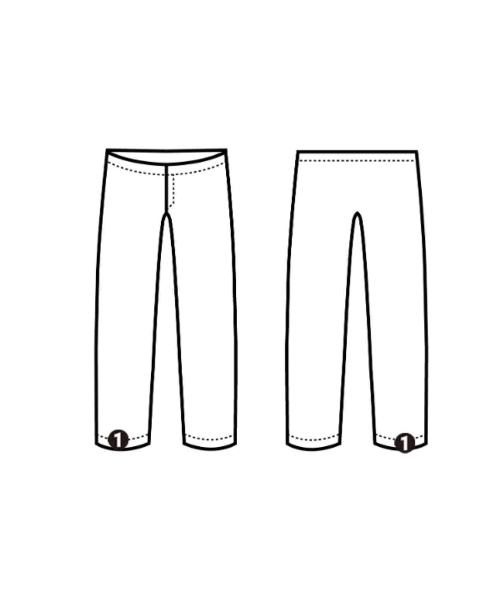 SATORU SASAKI（サトルササキ）スラックス 黒 サイズ:1(S位) レディース/2200651505116