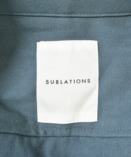 SUBLATIONS（サブレーションズ）ステンカラーコート 青 サイズ:1(S位) メンズ/2200690242256