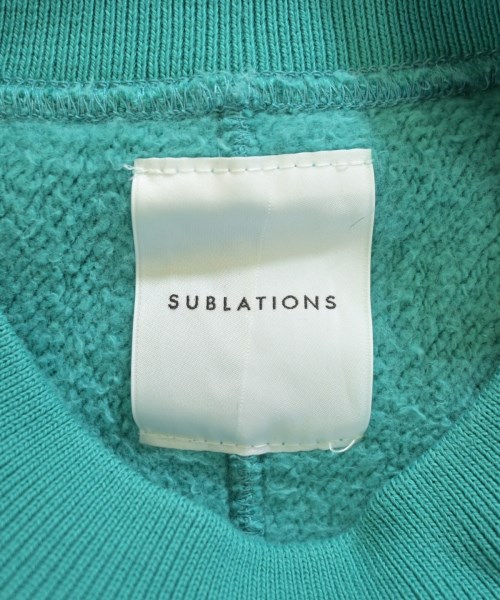 SUBLATIONS（サブレーションズ）スウェット 緑 サイズ:1(S位) メンズ/2200717231089