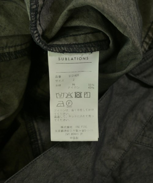 SUBLATIONS（サブレーションズ）カーゴパンツ 黒 サイズ:2(M位) メンズ/2200730551072