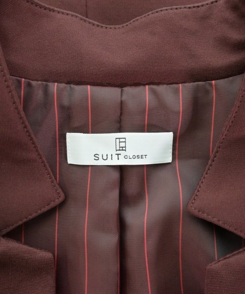 SUIT CLOSET（スーツクロセット）カジュアルジャケット 赤 サイズ:36(S位) レディース/2200672264061
