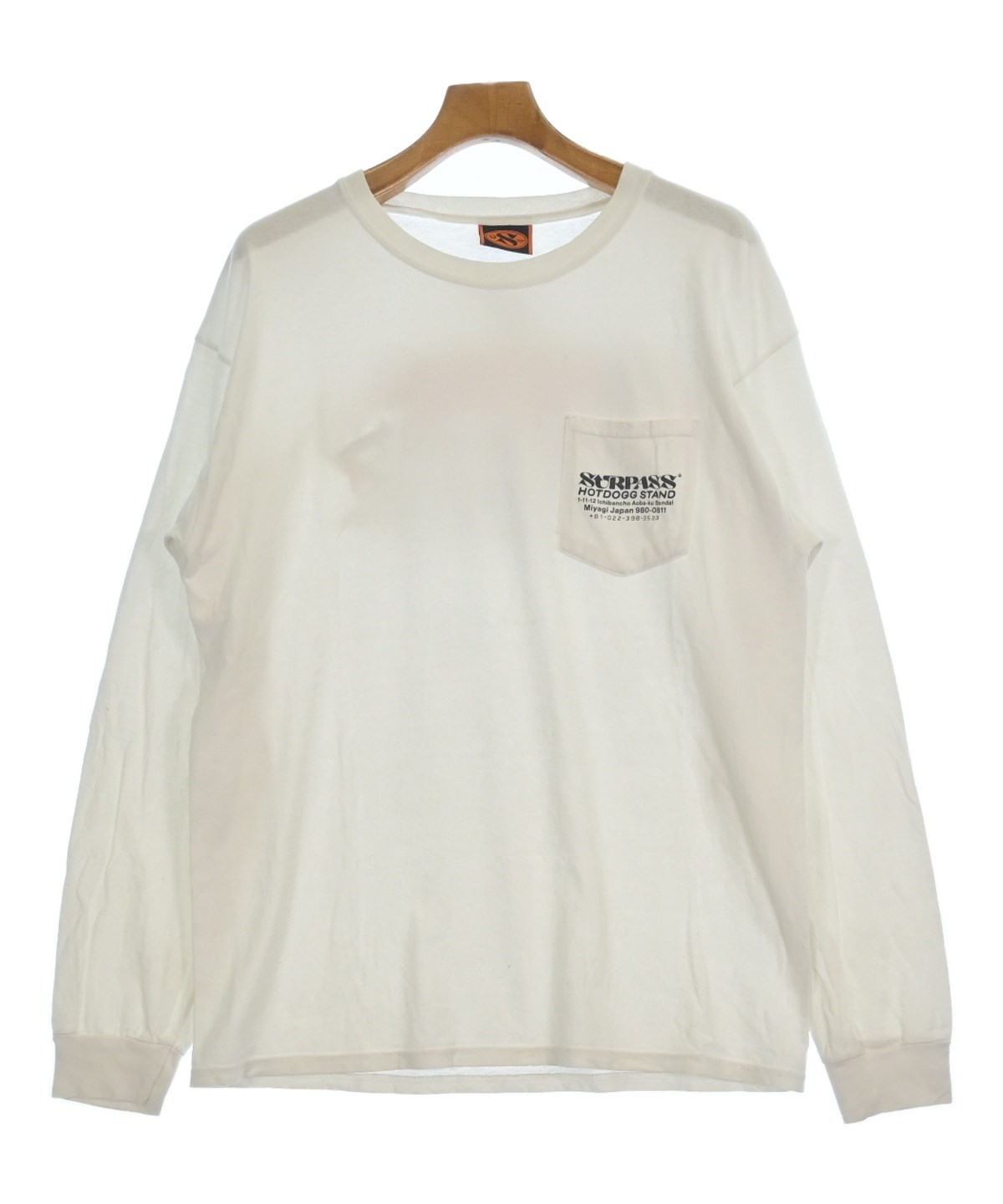 SURPASS（サーパス）Tシャツ・カットソー 白 サイズ:L メンズ