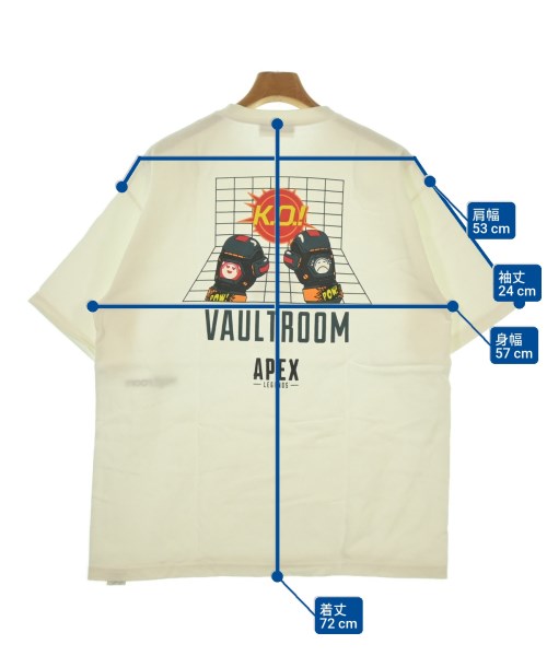 Vaultroom（ボルトルーム）Tシャツ・カットソー 白 サイズ:L メンズ/2200630054048