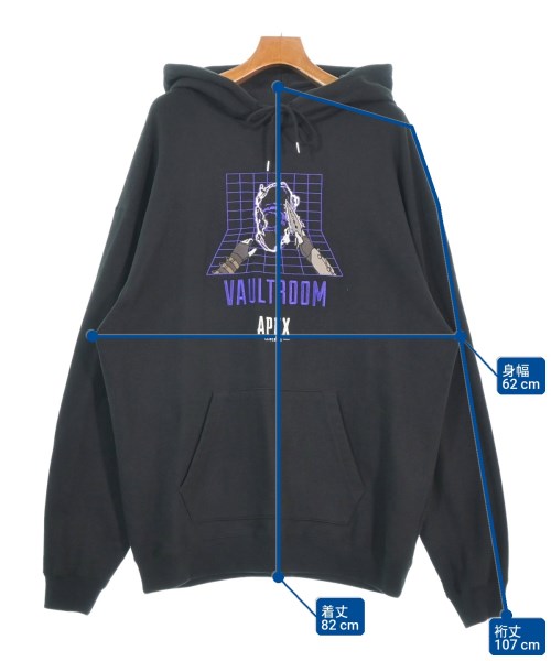 Vaultroom（ボルトルーム）パーカー 黒 サイズ:XL メンズ/2200670708055