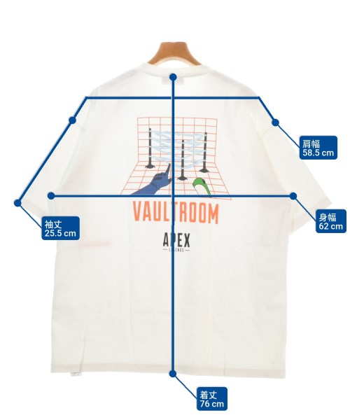 Vaultroom（ボルトルーム）Tシャツ・カットソー 白 サイズ:XL メンズ/2200670708079